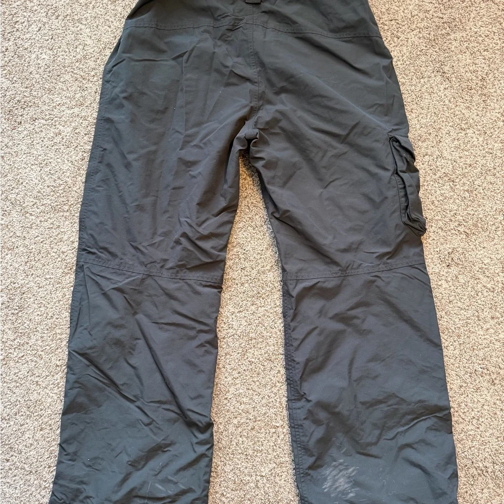 The North Face Snow Pants Mens Large Black Logo Lined Skiing Snowboarding Hyvent